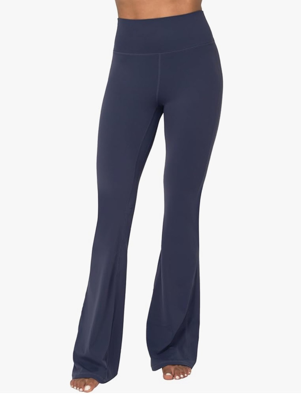 Sunzel High-Rise Flare Leggings Navy Blue w/Tummy Control yoga gym workout 175